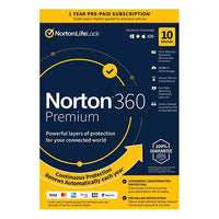 Norton 360 Premium 75gb 1 Year 10 Devices Internet Security 2022