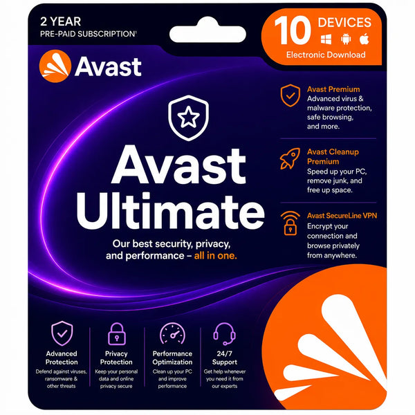 Avast Ultimate Suite 2 Year 10 Devices